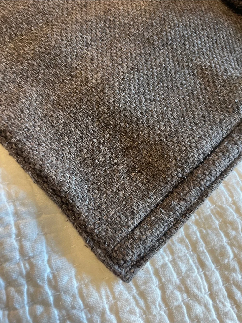 Crate and Barrel Eclipse Dark Grey Accent Pillow Cover Beautiful Condition